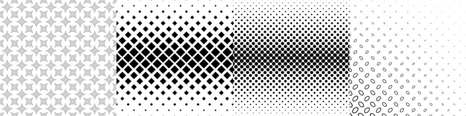 Wall Mural - Black and white pattern collection