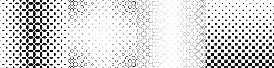 Wall Mural - Black and white pattern collection