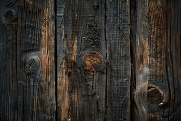 Wall Mural - A wooden surface with a lot of texture and a dark brown color