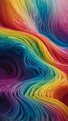 Sticker - Rainbow gradient with soft flowing transitions