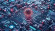 © BOJOShop - Coronavirus Pandemic Virus on Circuit Board  Digital Network  Technology  Futuristic  Abstract   D Render