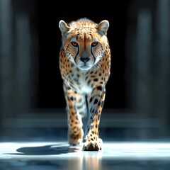 Sticker - Cheetah Walking Towards Camera