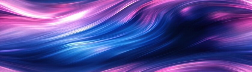 Wall Mural - Blurred motion trails in deep blues and purples, [Abstract Background], [Dynamic and mysterious]