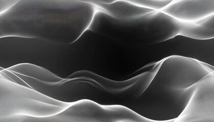 Sticker - Monochrome abstract waves, [Abstract Background], [Minimalist and serene]