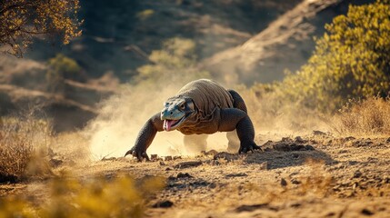 Wall Mural - Komodo Dragon in the Wild