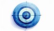 © Ekkarat_Studio - Abstract Blue Target Circle Bullseye Aim Success Goal