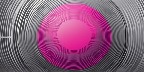 abstract vector concentric circles with pink to grey gradient background