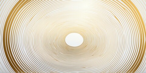 Wall Mural - abstract vector concentric circles with gold to white gradient background