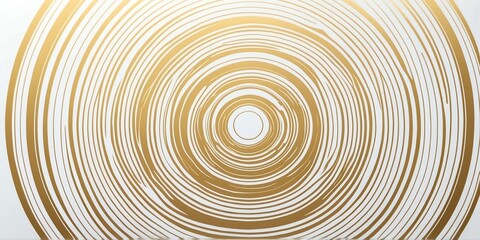 Wall Mural - abstract vector concentric circles with gold to white gradient background