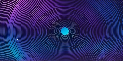 Wall Mural - abstract vector concentric circles with blue to purple gradient background