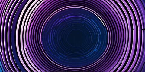 Wall Mural - abstract vector concentric circles with blue to purple gradient background