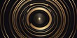 © Cross Guild - abstract vector concentric circles with black to gold gradient background