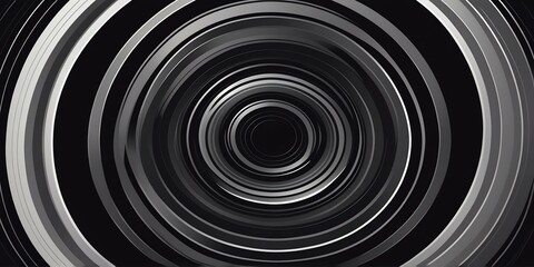 Wall Mural - abstract vector concentric circles with black to grey gradient background