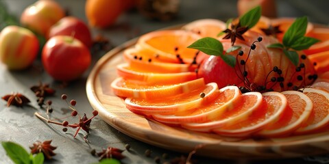 Wall Mural - cake on a plate