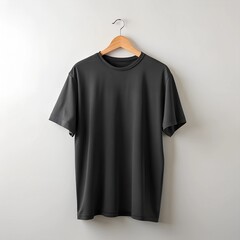 blackt shirt mockup isolated on white backgrund