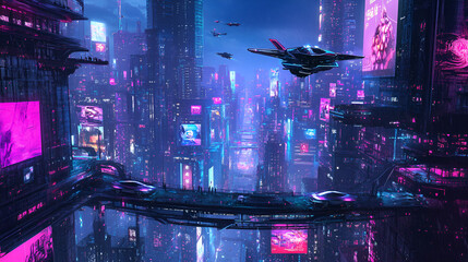 Poster - city ​​of the future