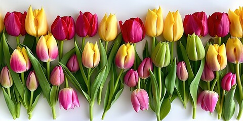 Wall Mural - bouquet of tulips