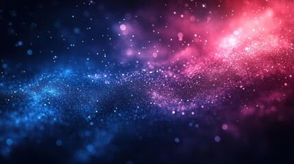 Wall Mural - Stylized, vibrant cosmic background with a hint of nebula,