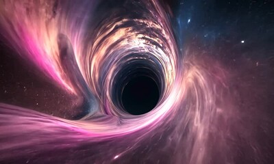 Wall Mural - black hole in space