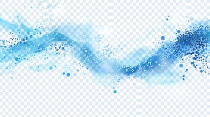 Wall Mural - Abstract Blue Halftone Wave Pattern Vector Illustration for Wallpaper and Digital Design Elements