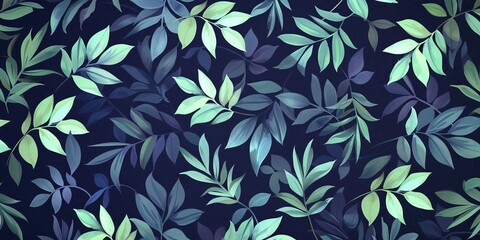 Wall Mural - seamless floral background