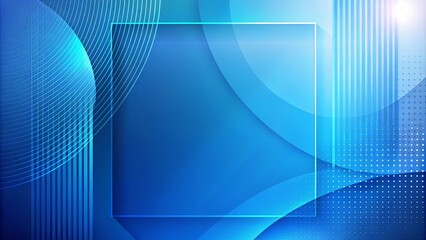 Wall Mural - Abstract blue background with soft gradient shades for a modern and minimalist design concept