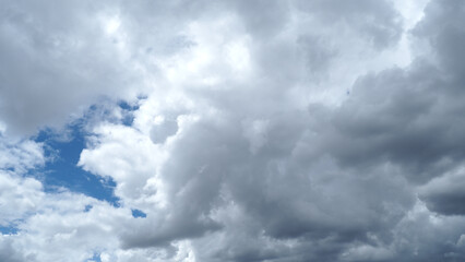 夏の綺麗な青空と雲の風景