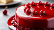 © Kraiwit - Close-up of a Mirror Glaze Cake, showing the smooth, shiny glaze and its flawless finish