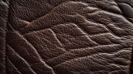 Canvas Print - Close-up of brown leather