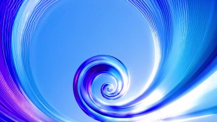 Wall Mural - abstract transparent glass design featuring concentric circles in shades, with a smooth gradient ble