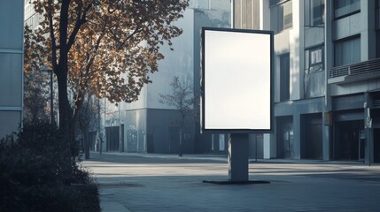 Leinwandbilder - Blank street billboard poster mockup
