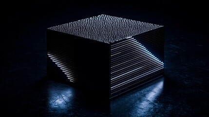 Wall Mural - abstract dot matrix digital illustration technology business network theme pattern represent data sc