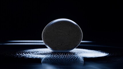 Wall Mural - abstract globe dot matrix digital illustration technology business network theme pattern represent d