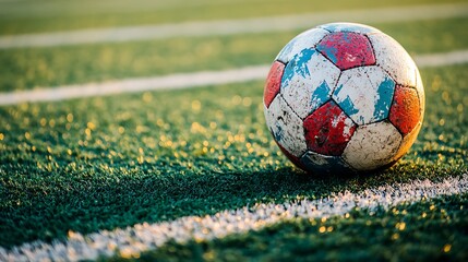 soccer ball on the grass