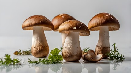 Mushroom on white background 