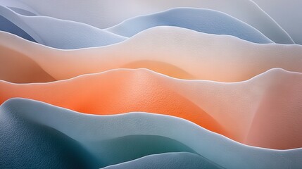   A mountain range photographed with the foreground and background both out of focus