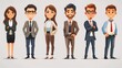 © 熙妍 杨 - Stunning Cartoon Characters and Business People Elements: A Dynamic and Colorful Visual Ensemble. Showcasing Creativity and Professionalism.