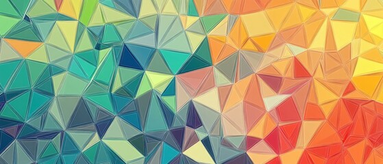 Low poly triangle pattern background illustration in a line art style