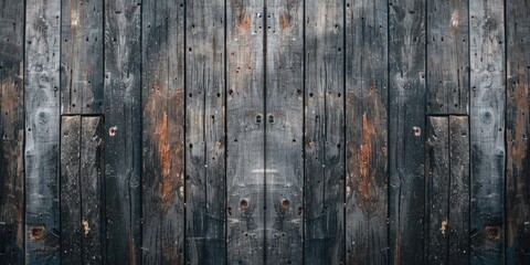 Poster - Old gray wooden boards texture