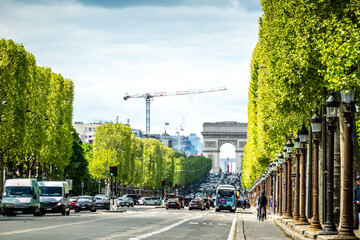 paris france city street scenes at daylight