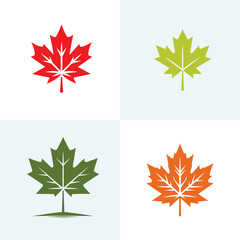 Sticker - set of autumn leaves