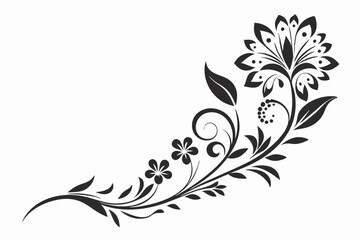 Wall Mural - Floral pattern vector illustration