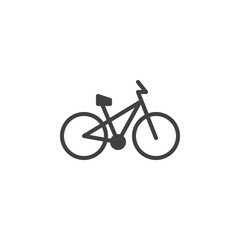 Wall Mural - Bicycle vector icon