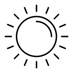 Wall Mural - Sun .line icon