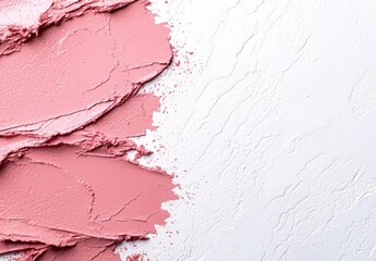 Sticker - Textured pink and white makeup background