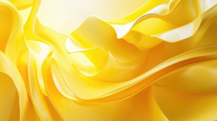 Wall Mural - Yellow abstract background digital illustration