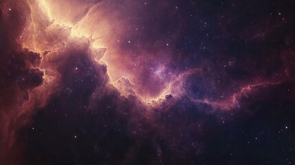 Wall Mural - Nebula with stars dust and gas in a distant galaxy