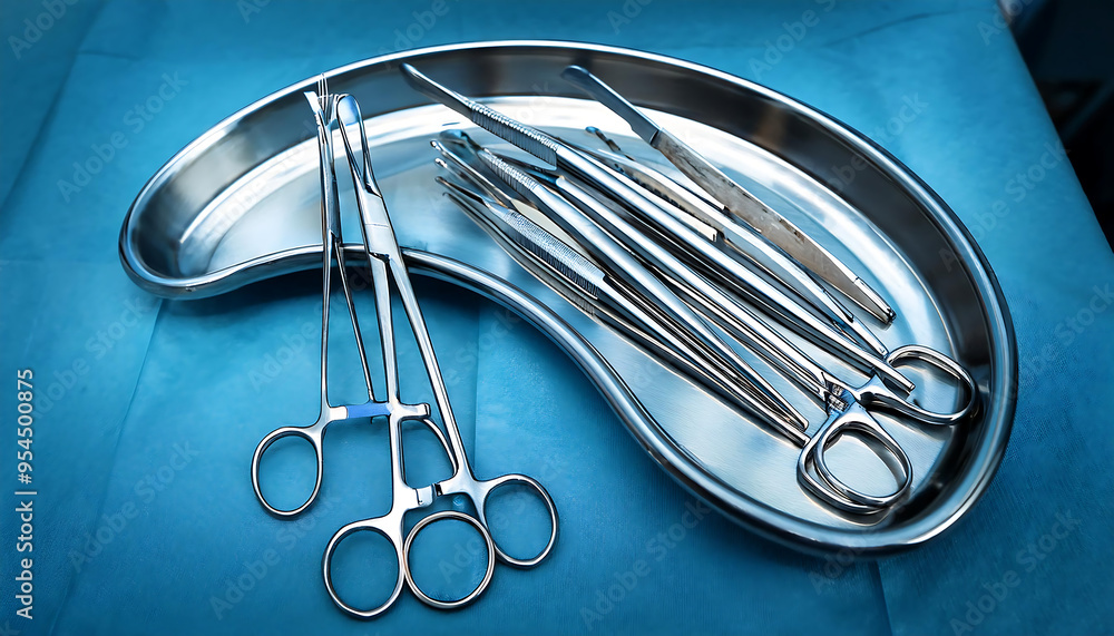 Doctor. Related Instruments Isolated medical instruments on a white background, including a ...