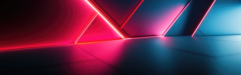 Aufkleber - Minimalistic geometric abstract backdrop 3D rendering