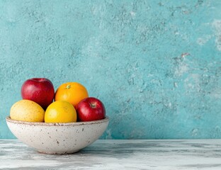 Canvas Print - Assortment of fresh fruits in a bowl